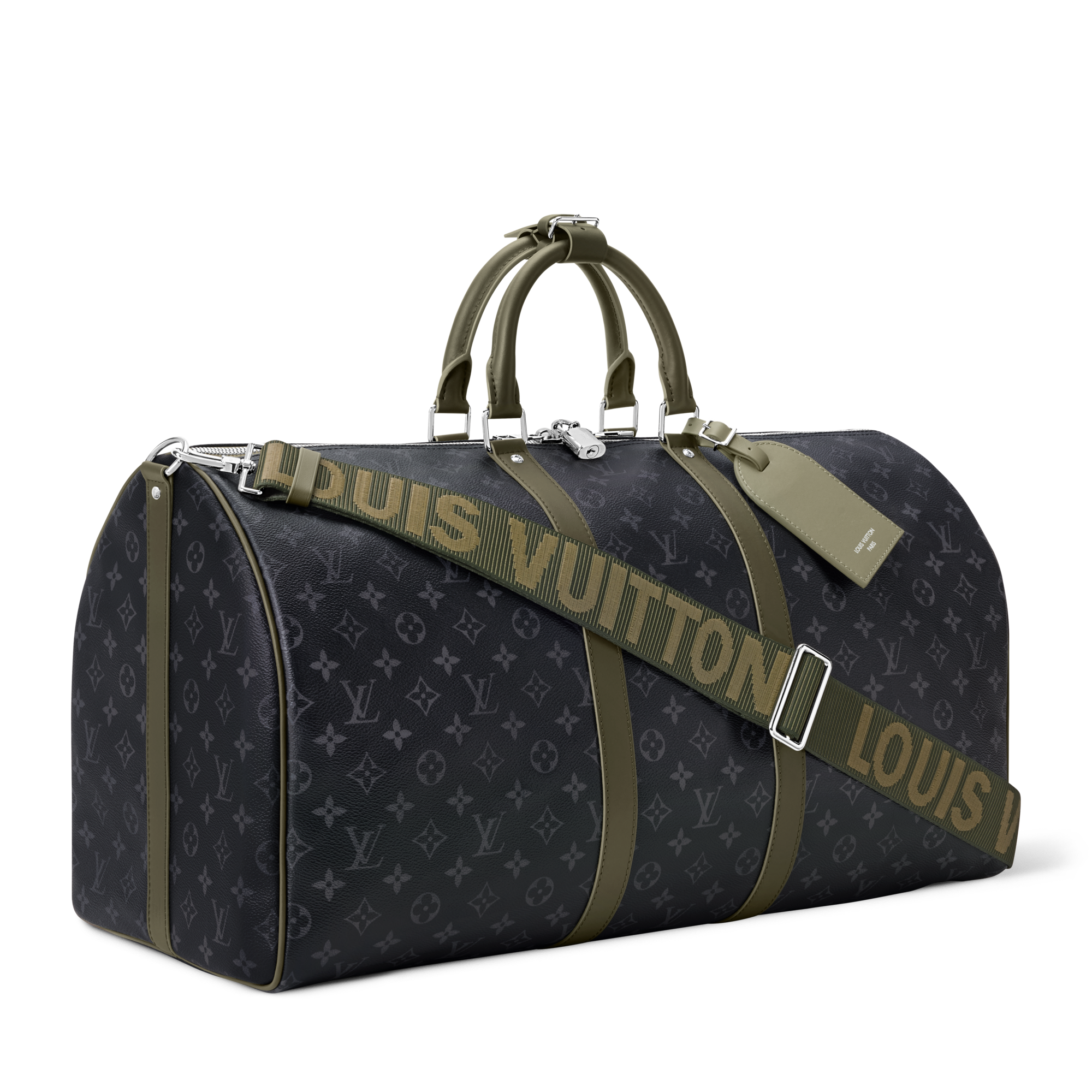 Keepall Bandoulière 55 Monogram Eclipse Canvas - Trunks, Travel